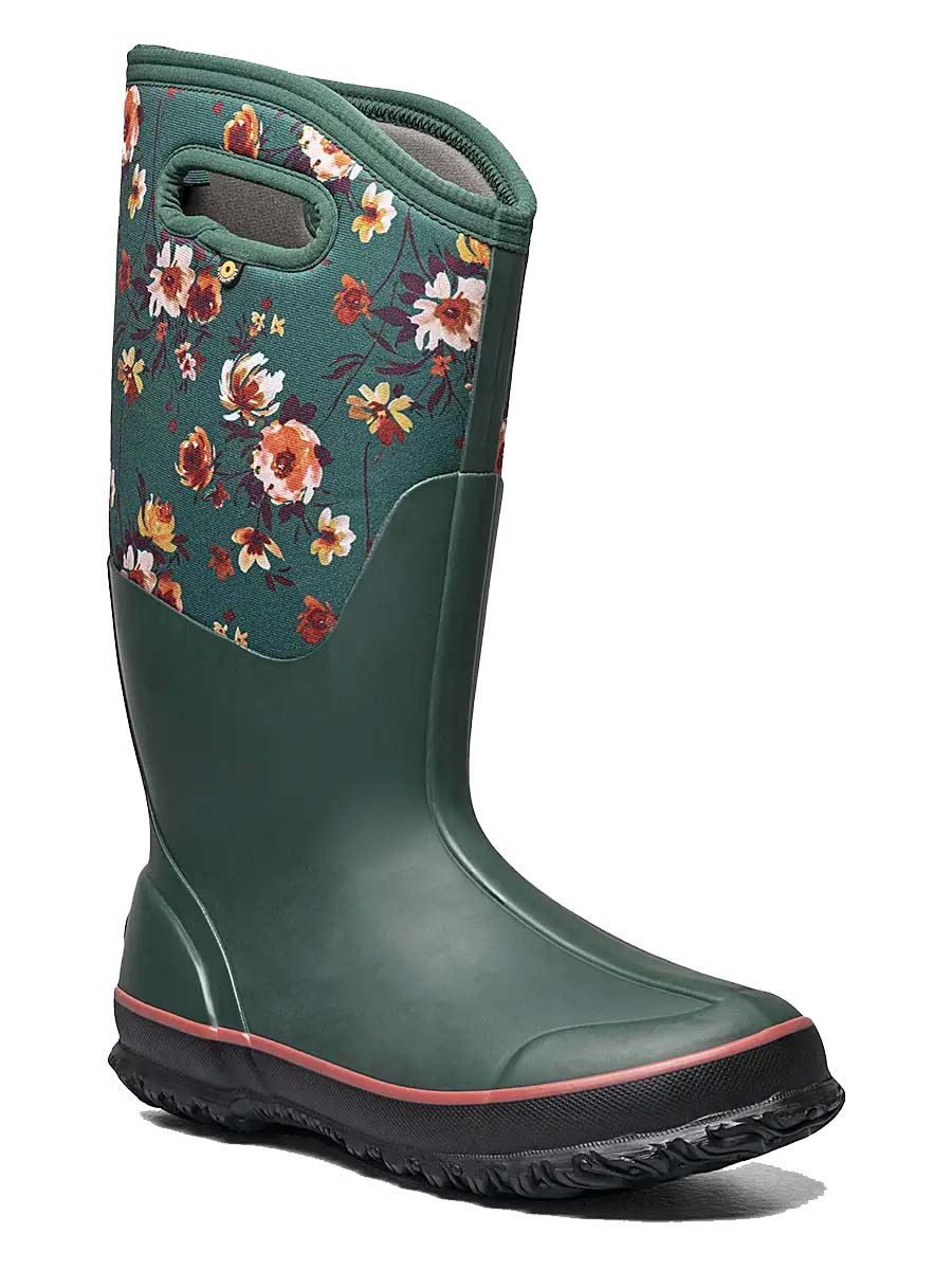 BOGS Women's CLASSIC TALL PAINTERLY GUMBOOT EMERALD