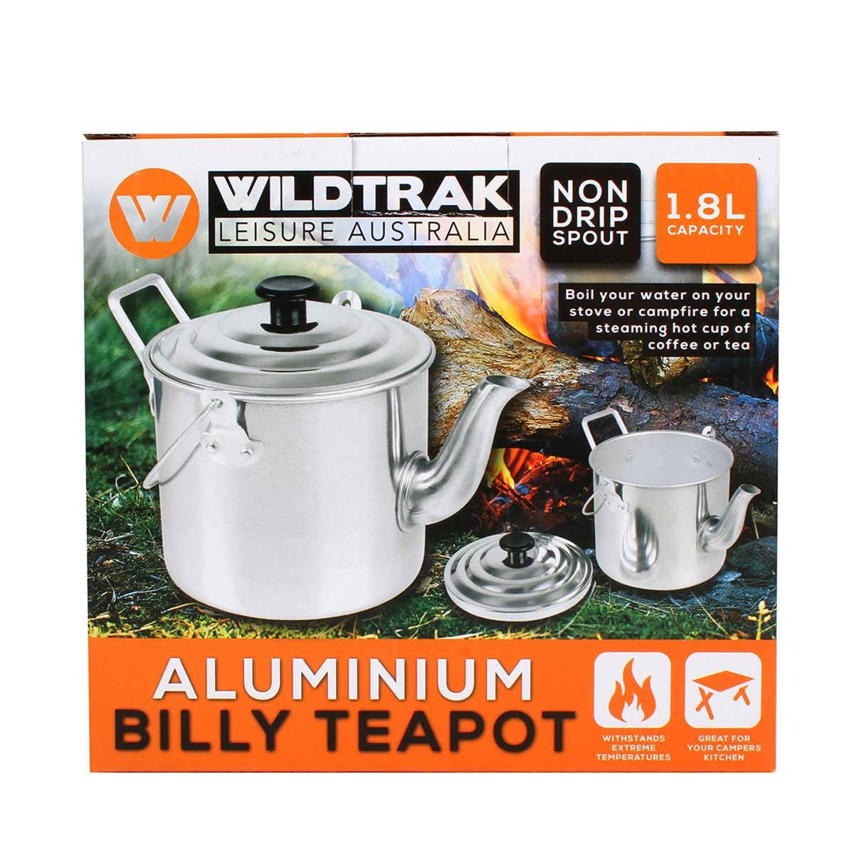 Billy Teapot Aluminium 1.8lt