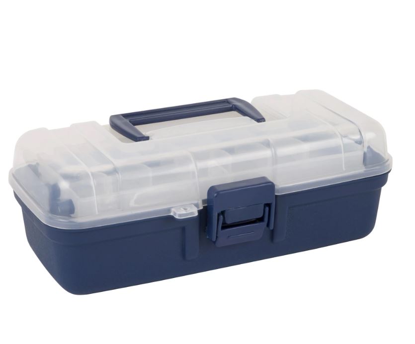 Jarvis Walker 1 Tray Tackle Box Clear closed
