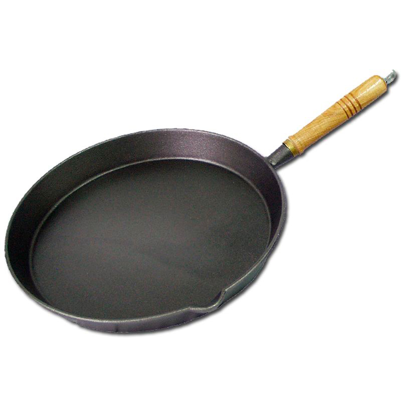 Cast Iron Frypan With Handle 30cm