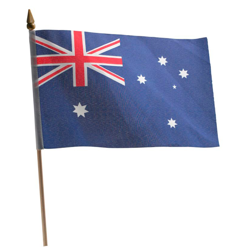 Flag - 12''x5.5'' Aussie Handwaver