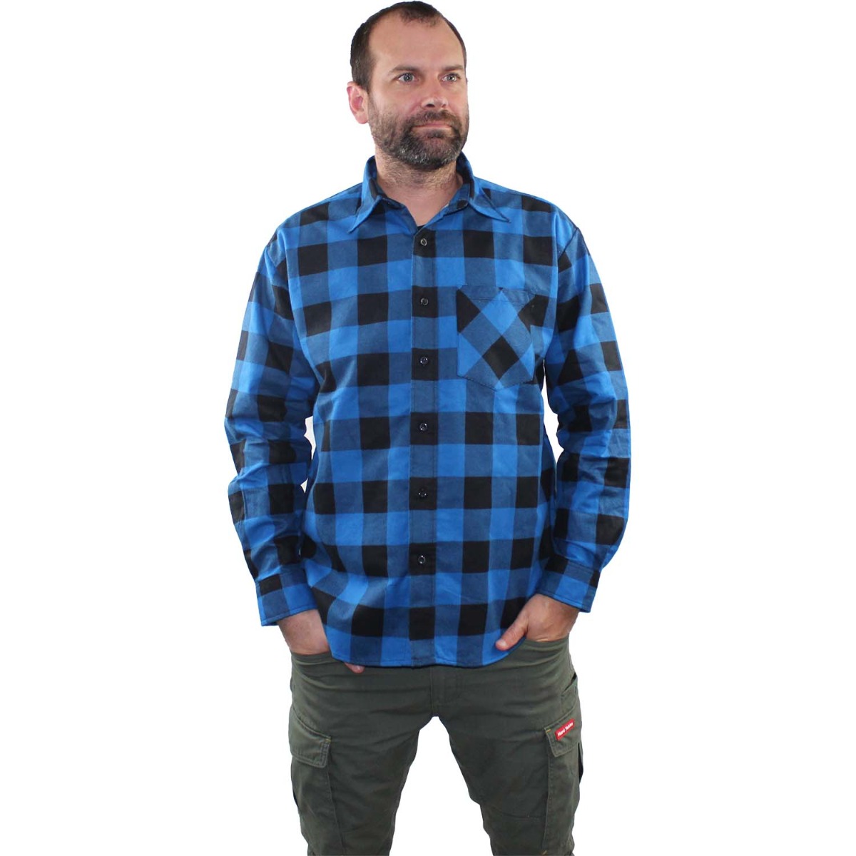 Wild River Flannelette Shirt Blue Check