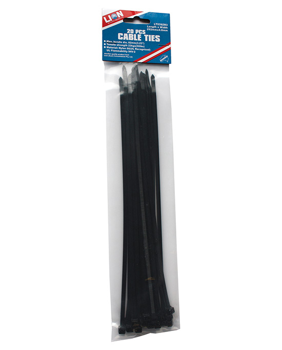20 Piece Cable Ties - 295 mm X 4.6 mm