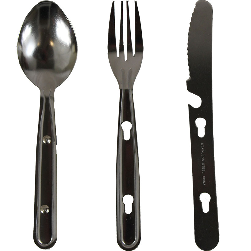 Knife Fork & Spoon Chow Set