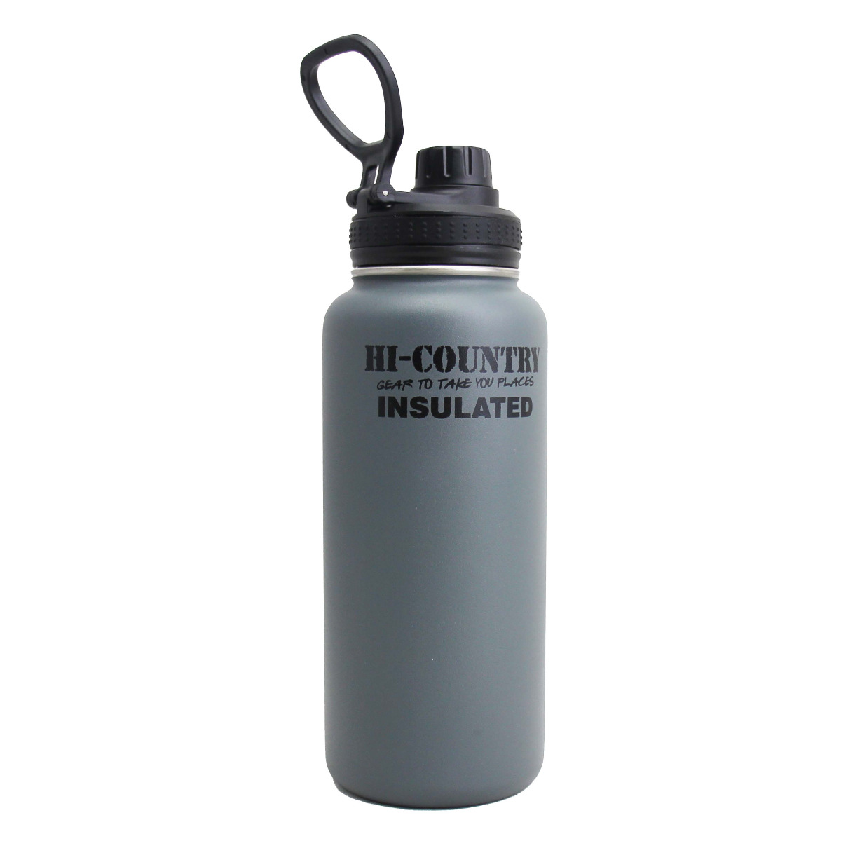 HI COUNTRY 1000ML DBL WALL STAINLESS STEEL SIPPER grey top