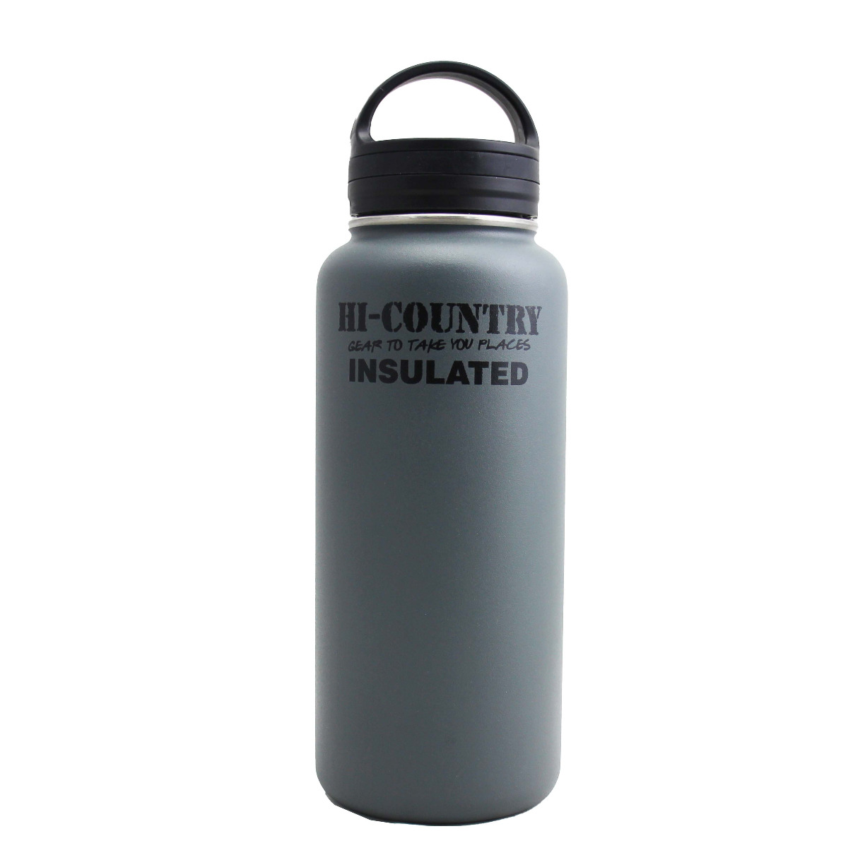 Hi Country 1000ml double wall Stainless Steel Drink Bottle Grey. 