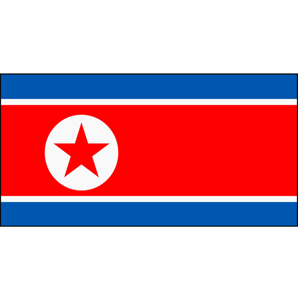 Korea (People's Democratic Republic) Flag