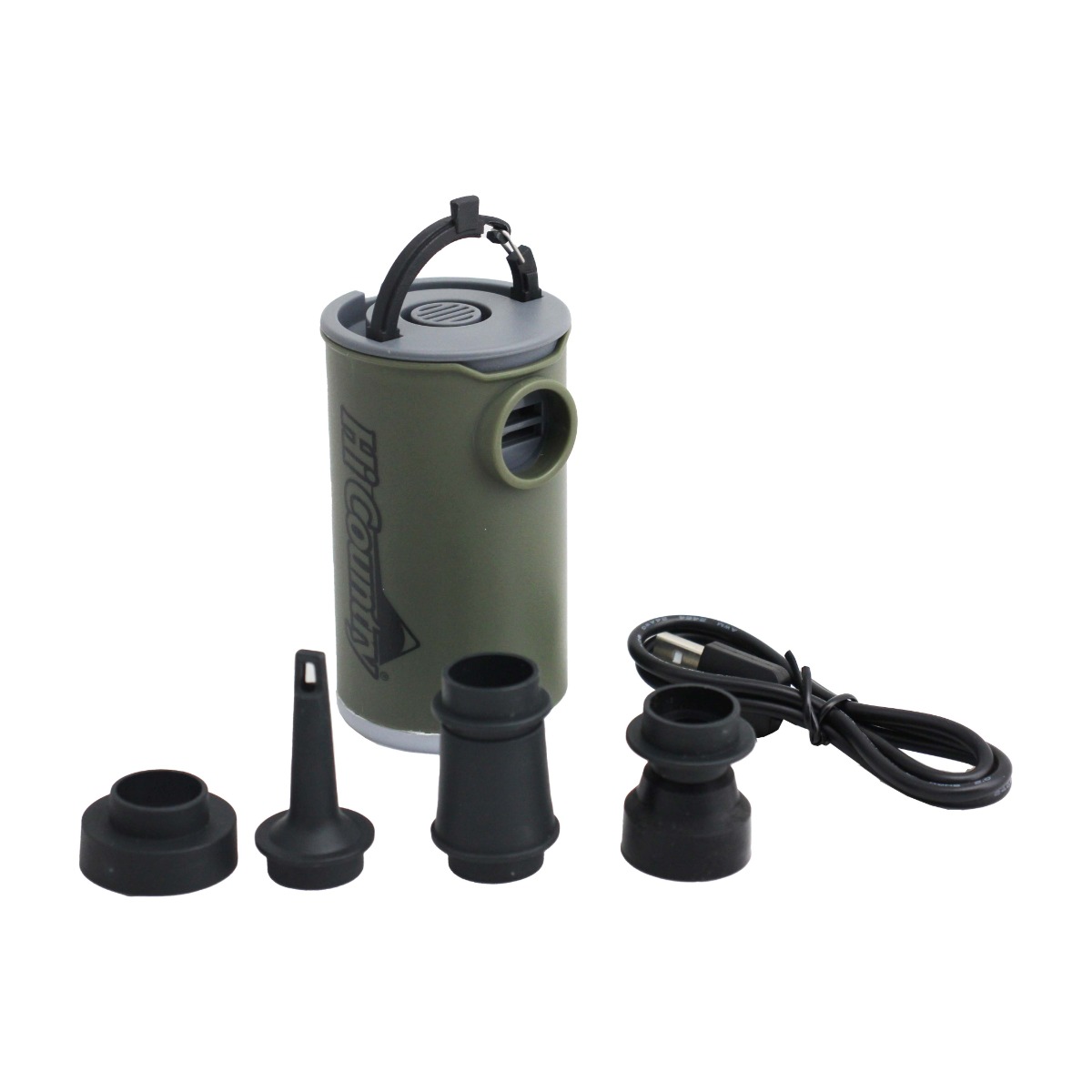 HI-COUNTRY MINI RECHARGEABLE AIR PUMP WITH LIGHT