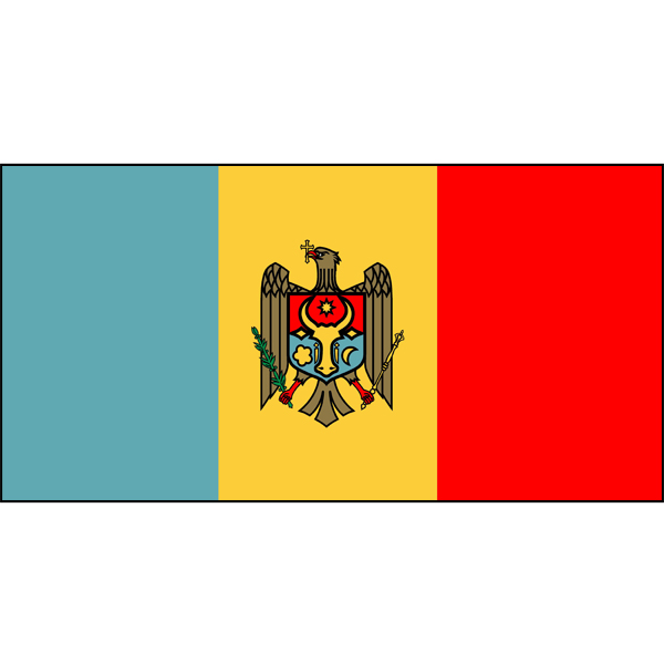 Moldova (Republic of) Flag