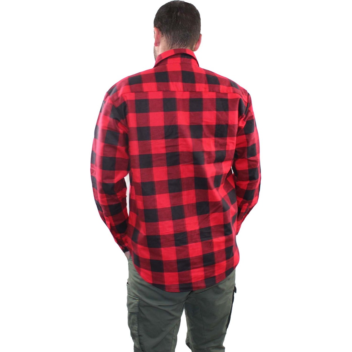 WILD RIVER FLANNELETTE SHIRT RED CHECK 