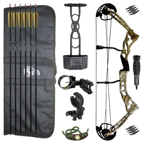 Hori-zone VULTURE DELUXE COMPOUND bow PACKAGE CAMO - RH 65LB 