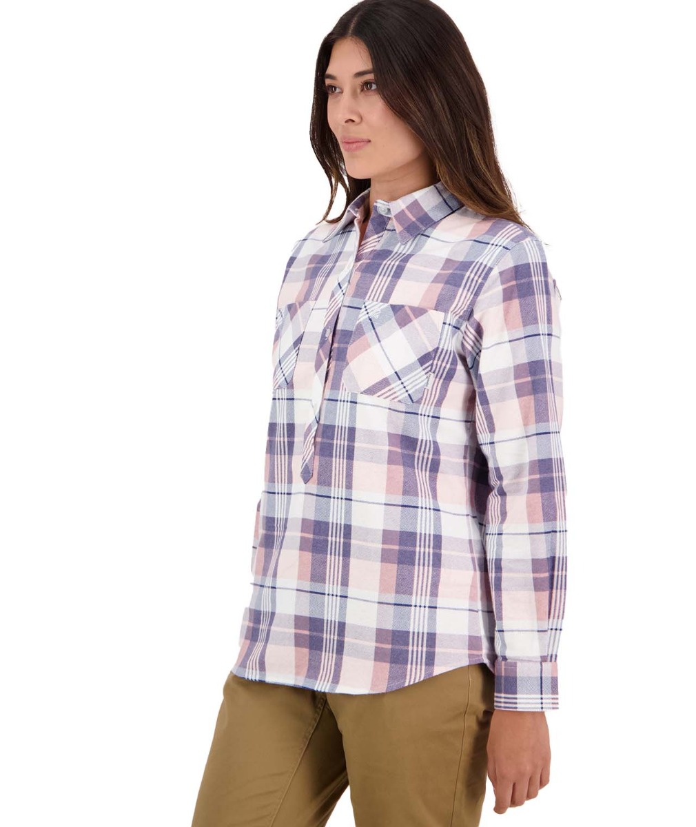 Egmont Blush Flannel Shirt Female HB side