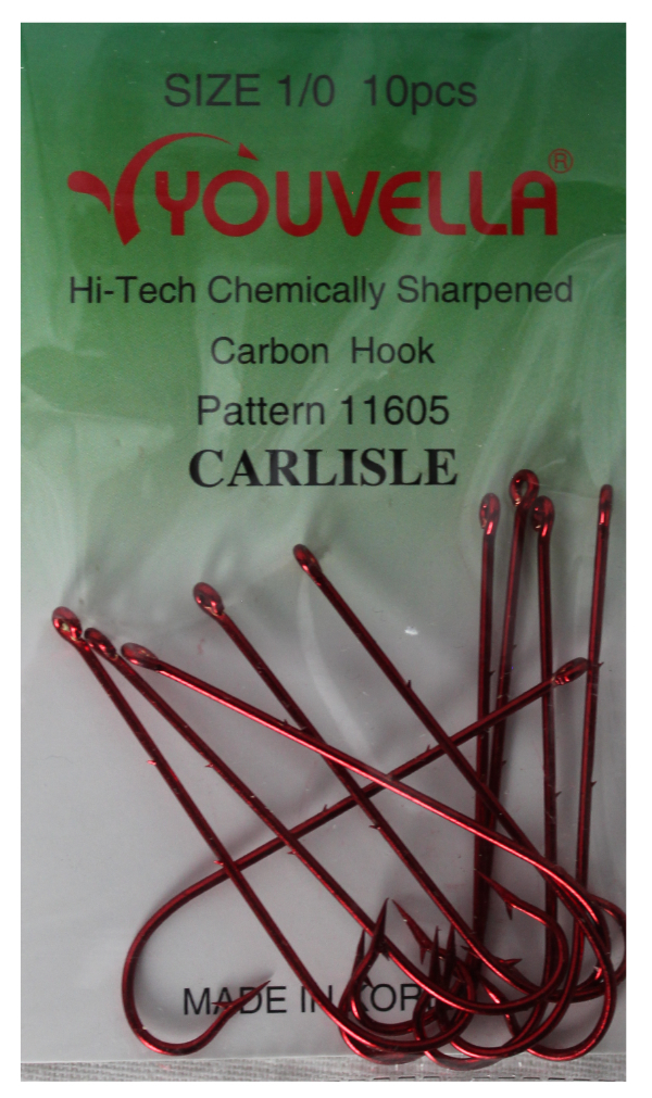 The Carbon Carlisle Hook 10pcs